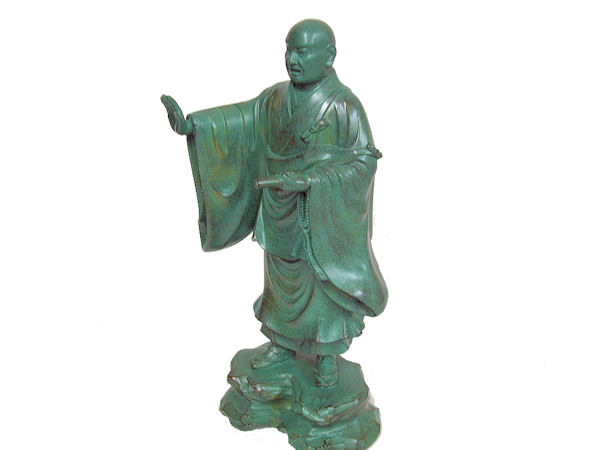 Takaoka Buddhism Sculpture NICHIREN young days  L   